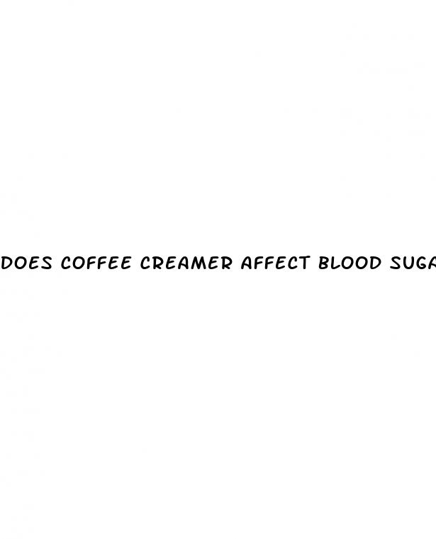 does coffee creamer affect blood sugar