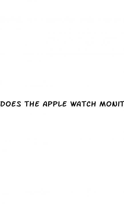does the apple watch monitor blood sugar