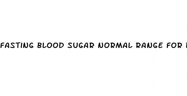 fasting blood sugar normal range for diabetics