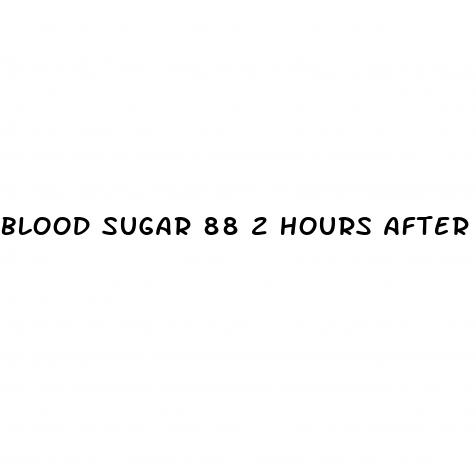 blood sugar 88 2 hours after eating