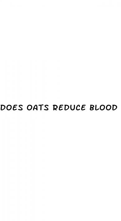 does oats reduce blood sugar
