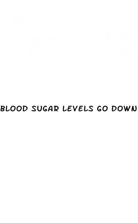 blood sugar levels go down after eating