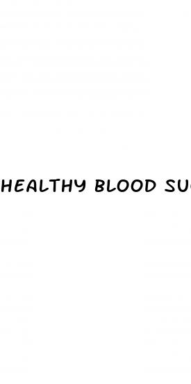 healthy blood sugar range