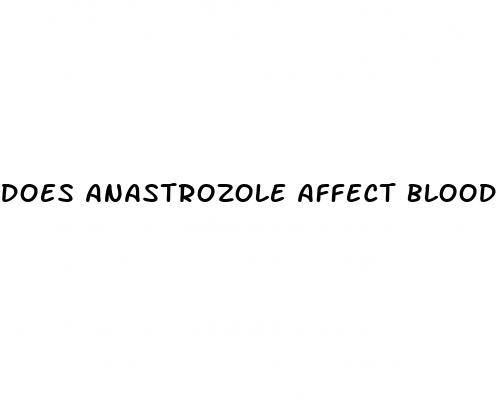 does anastrozole affect blood sugar