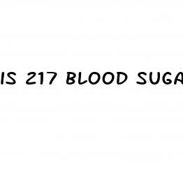 is 217 blood sugar high