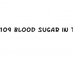 109 blood sugar in the morning