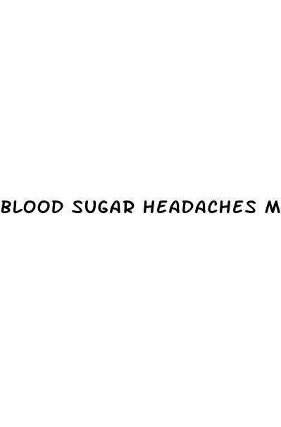 blood sugar headaches morning