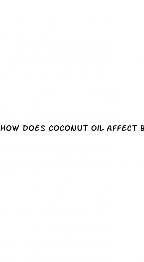 how does coconut oil affect blood sugar
