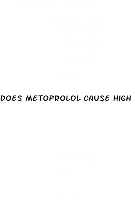 does metoprolol cause high blood sugar