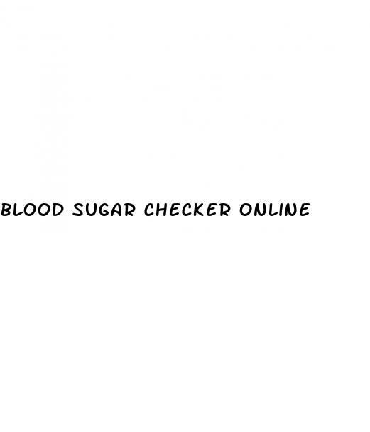 blood sugar checker online