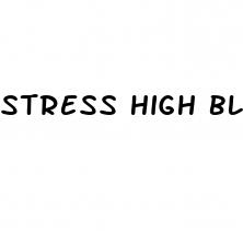 stress high blood sugar
