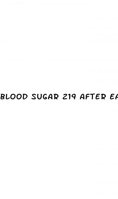 blood sugar 219 after eating