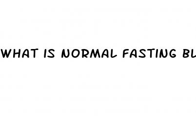 what is normal fasting blood sugar level