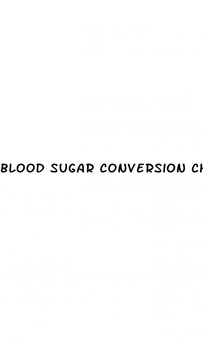 blood sugar conversion chart