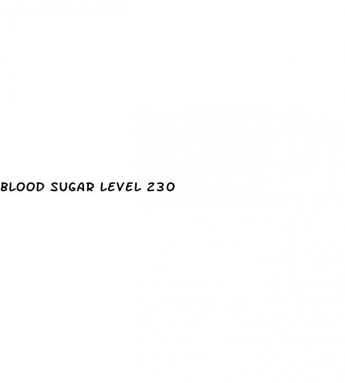 blood sugar level 230