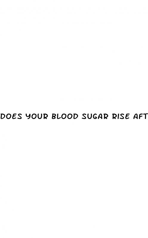 does your blood sugar rise after eating