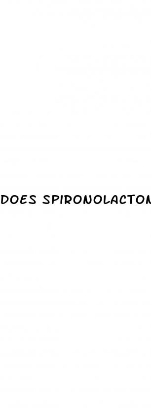 does spironolactone lower blood sugar