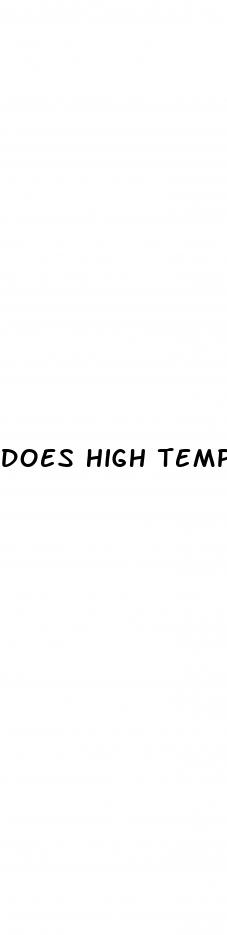 does high temperature affect blood sugar levels