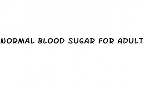 normal blood sugar for adults after eating