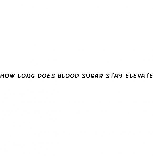 how long does blood sugar stay elevated after exercise