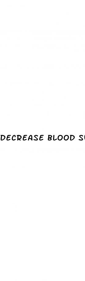 decrease blood sugar fast