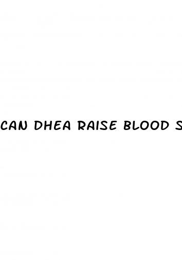 can dhea raise blood sugar