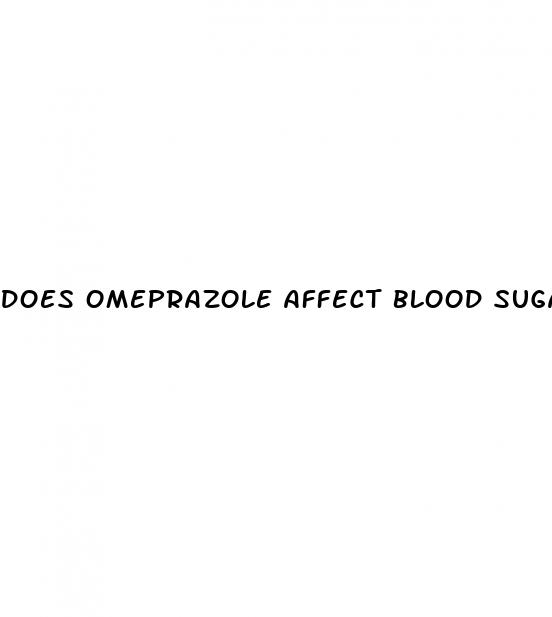 does omeprazole affect blood sugar