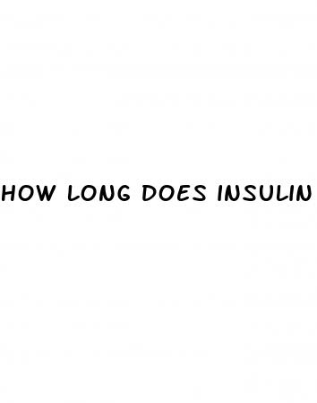 how long does insulin take to lower blood sugar
