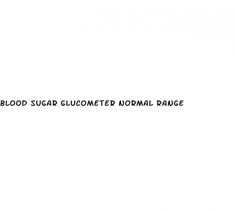 blood sugar glucometer normal range