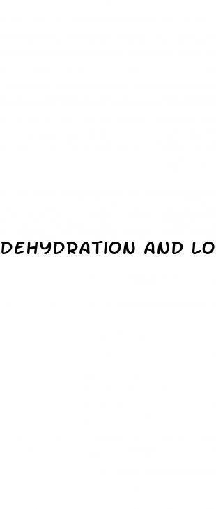 dehydration and low blood sugar symptoms