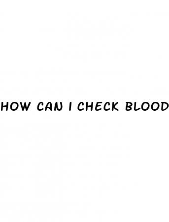 how can i check blood sugar levels at home