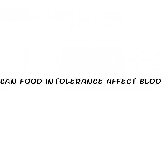 can food intolerance affect blood sugar