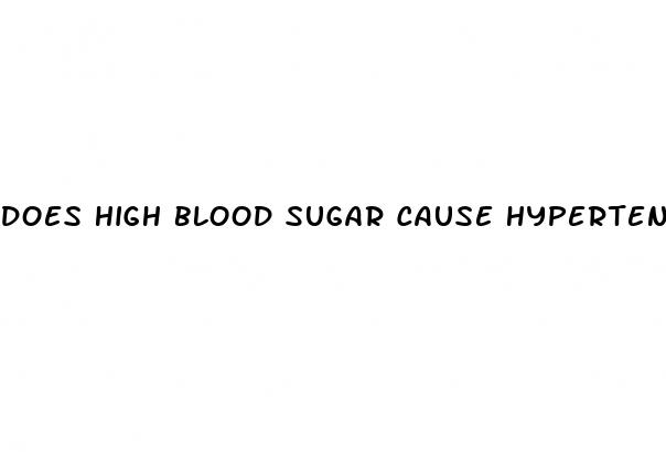 does high blood sugar cause hypertension