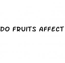 do fruits affect blood sugar