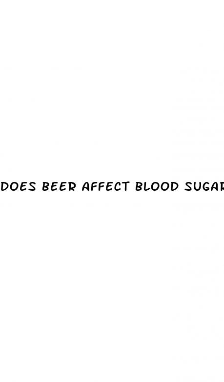 does beer affect blood sugar levels