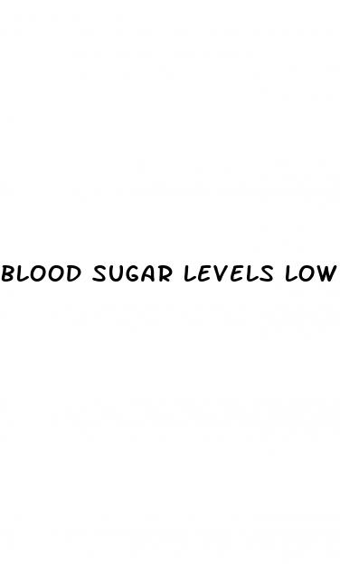 blood sugar levels low what to do