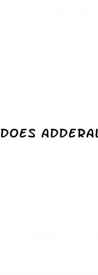 does adderall increase blood sugar