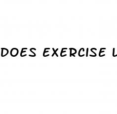 does exercise lower your blood sugar level