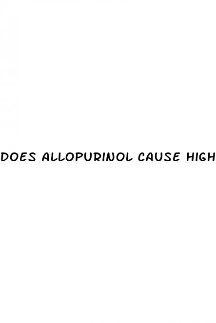 does allopurinol cause high blood sugar