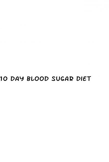 10 day blood sugar diet