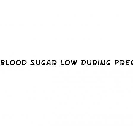 blood sugar low during pregnancy