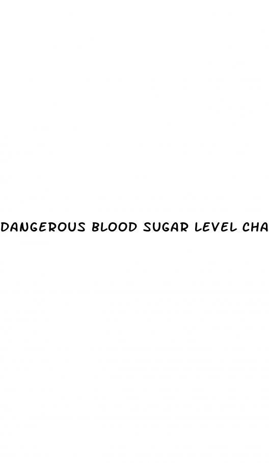 dangerous blood sugar level chart