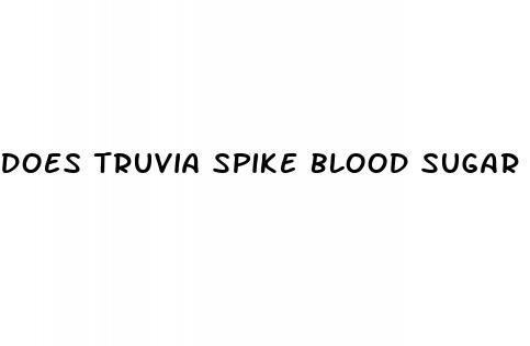 does truvia spike blood sugar