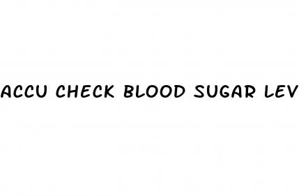 accu check blood sugar level