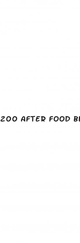 200 after food blood sugar