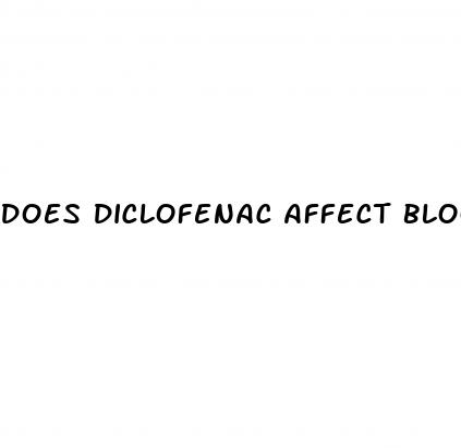 does diclofenac affect blood sugar