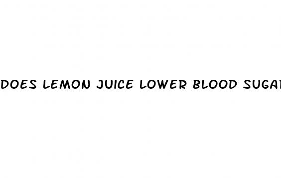 does lemon juice lower blood sugar