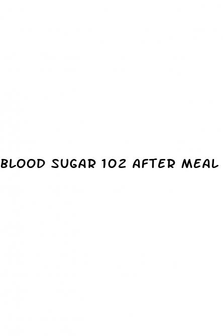 blood sugar 102 after meal