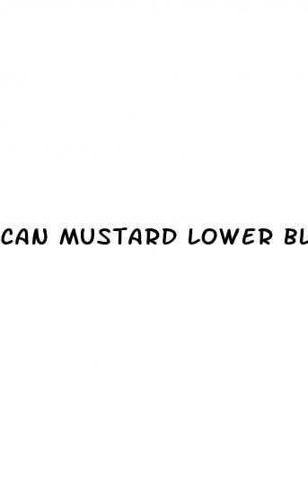 can mustard lower blood sugar