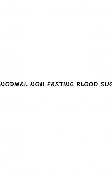 normal non fasting blood sugar levels